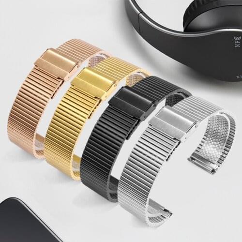 CICIDD Milanese Watchband 18 20 22 24mm Black Gold Wristband For DW Tissot Ck Males Females Stainless Steel Watch Chain