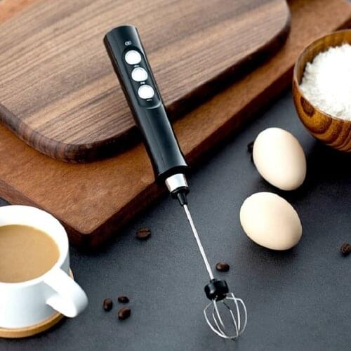 Handheld Electric Milk Frother Whisk Coffee Blender Household Rechargeable Baking Mini Machine Egg Beater Bubbler Home DIY Tool