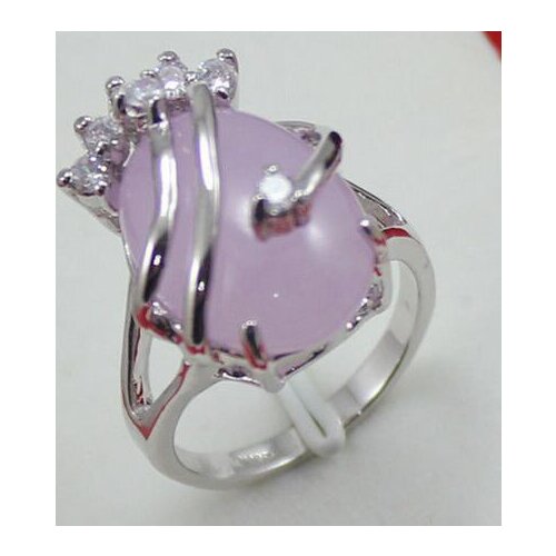 Purple jade silver Ring AAA Grade 3size choose