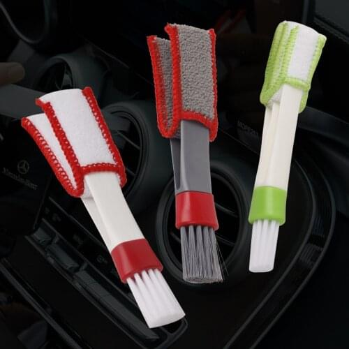 Car Air Conditioner Vent Brush Microfibre Car Grille Cleaner Auto Detailing Blinds Duster Brush Car-styling Auto Accessories