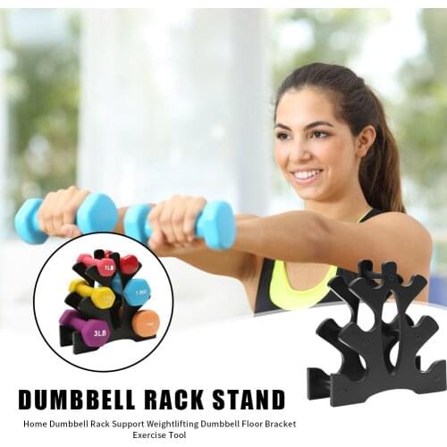 Dumbbell Rack Stand Weightlifting Dumbbell Floor Bracket Support Weight Holder Home Exercise Durable Equipment Tool