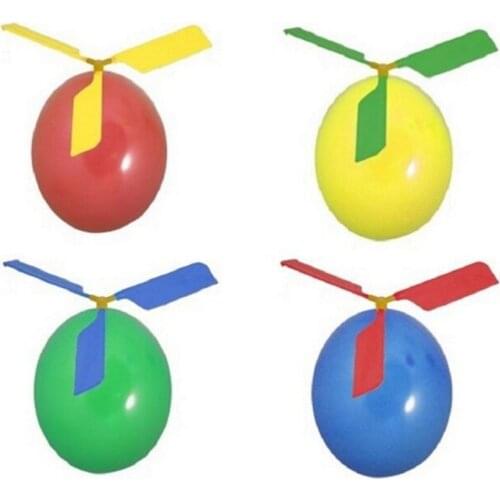 Traditional Classic Balloon Airplane Helicopter For Kids Child Party Bag Filler Flying Toy Outdoors Random Color