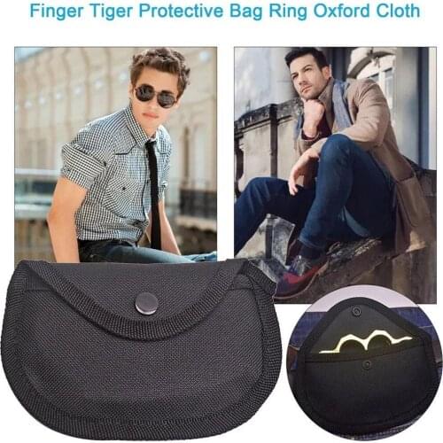 Outdoor Waist Nylon Bag Refers To Tiger Hand Buckle Waist Portable Nylon Sleeve Shockproof Soft Lining Hanging Buckle Bag