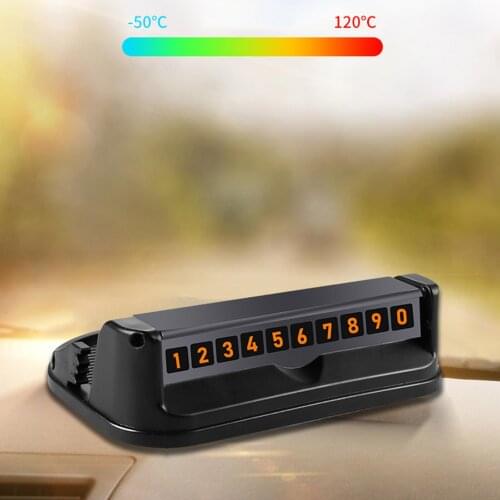 Universal Car Phone Stand Antiskid Parking Card Storage Holder with Number Plate GPS Car Mobile Phone Holder 304 Stainless Steel