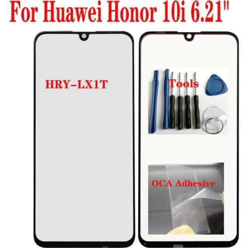 Shyueda For Huawei Honor 10i HRY-LX1T 6.21" Outer Front Screen Glass Replacement Parts With OCA Tools