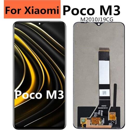 6.53" For Xiaomi Poco M3 LCD Display Touch Panel Screen Digitizer For Xiaomi M2010J19CG Poco M3 LCD Screen