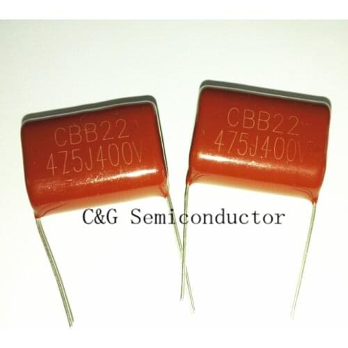 10PCS 400V 475 4.7uF 475J CL21 Metallized polyester film capacitor Good quality ROHS