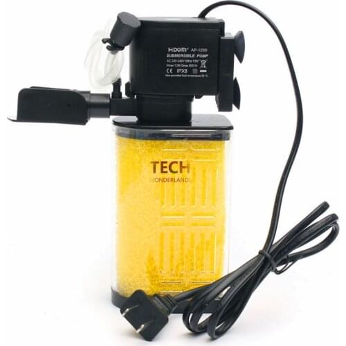 13W 800L/H Submersible Acrylic Filter Sponge Water Internal Filter Pump For Aquarium Fish Tank Pond