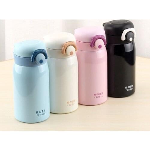 300ml Kawaii Vacuum Flasks Thermoses Insulated Bottle Student 304 Stainless Steel Water Cup Small Portable Trendy Coffee Cup