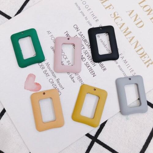 Personalized alloy color spray paint earrings earrings jewelry accessories material 4pcs