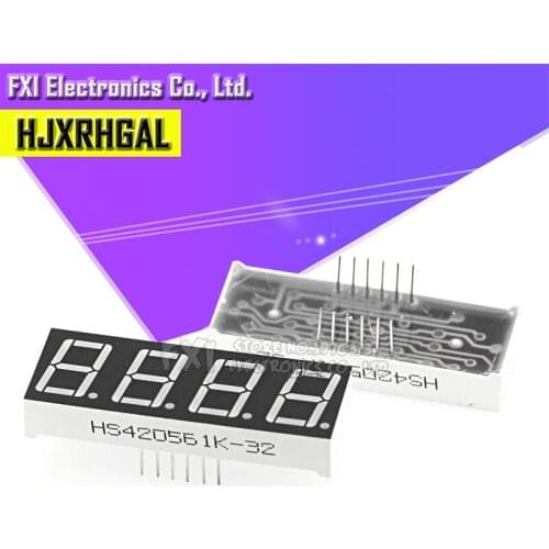 5pcs Digital tube segment common Cathode Red 4 Bit digital Tube 0.56 inch hjxrhgal Red LED Display