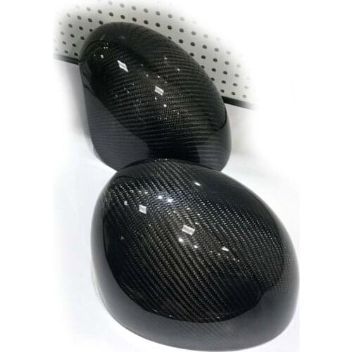 Real Carbon Fiber Side Mirror Cover Caps Fit For MINI Cooper S JCW F55 F56 F57 CLUBMAN