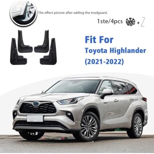 Mudflaps For Toyota Highlander 2021-2022 Front Rear 4pcs Mud Flap Mudguards car Accessories styline Mud Flap Fender Splash Guard