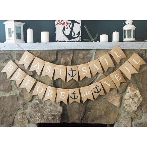 Customized language Last Sail Before The Veil, Nautical Bachelorette Party Decor, Bachelorette Party, Nautical Bridal Shower