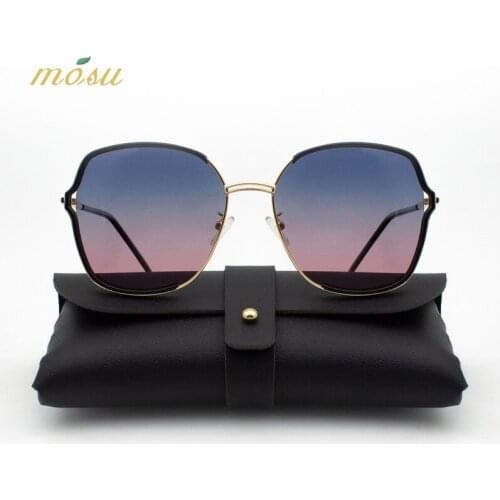 MS Brand Designer Women Polarized Sunglasses Oversize Fashion Ladies Vintage Female Sun Glasses oculos UV400 With Box