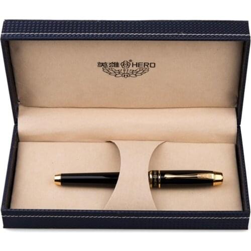 Hero Brand New Roller Ball Pen Metal Brushed Luxury Black Business Office & Home & School For Writing Gift Pen