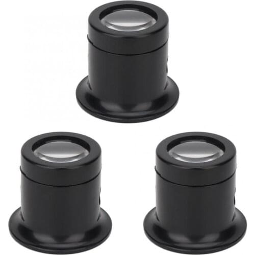 Watch Repair Tool 3Pcs 10x Watch Magnifying Glasses Anti-Dazzling Repair Magnifier Jewelry Loupe Tools Watch Part for Watchmaker