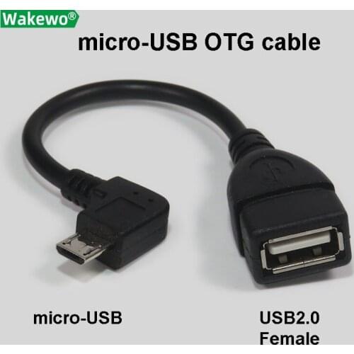 Bending micro-USB OTG cable elbow micro-USB to USB female A-type