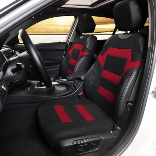 2 Pieces Set T Shirt Design Front Car Seat Cover Universal Fit Car Care Coves For Opel Meriva 2005 For Toyota RAV 4 For Honda