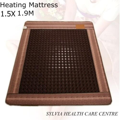 Free shipping germanium heated sleeping cushion tourmaline health heating bed mattress heat sleeping pad 1.5X1.9M/ 59''X74.8