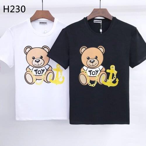 DSQ PHANTOM TURTLE 2021 Summer New T-shirt Men Fashion Print 100% Cotton T Shirts Breathable Quality Tees H230