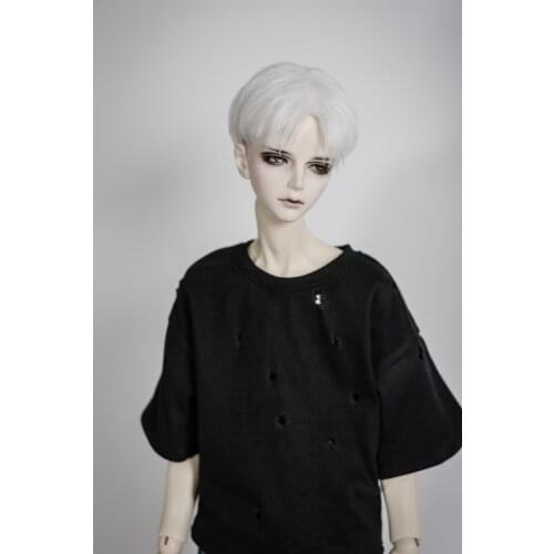 BJD doll clothes ripped short sleeve T-shirt 2 colors into 1/4 1/3 MSD SSDF Uncle doll accessories