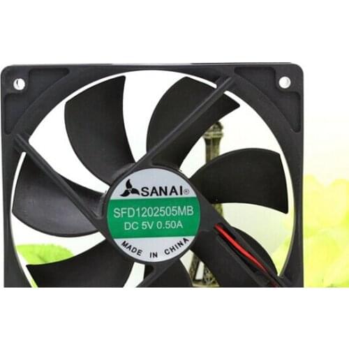 Wholesale: SFD1202505MB 5V 0.50A 12025 2 Line double Ball Router Fan