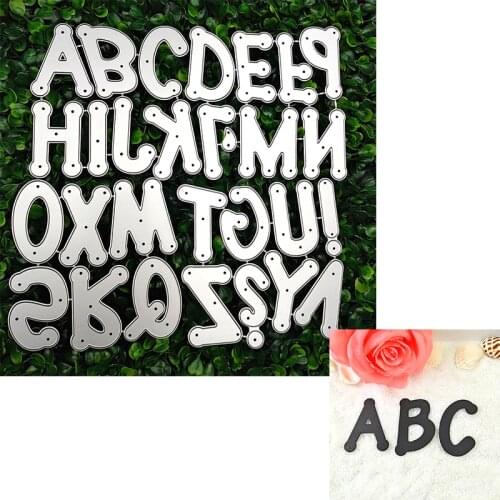 Suitable for Christmas metal cutting die and DIY scrapbook album 3D creative greeting card making 26p capital letter 2021 NEW