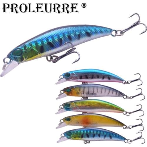 Proleurre 1PCS Minnow Fishing Lure 6.5CM 4G pesca hooks Fish Wobbler Tackle Crankbait Artificial Hard Bait Swimbait