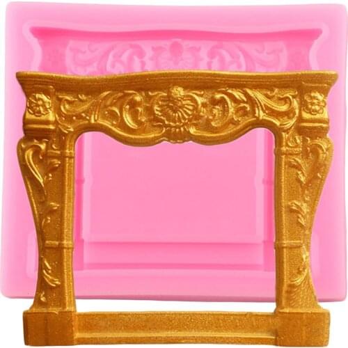 Retro Frame Relief Silicone Mold Cake Border Chocolate Making Mould Polymer Clay Candy Molds ​Fondant Cake Decorating Tools
