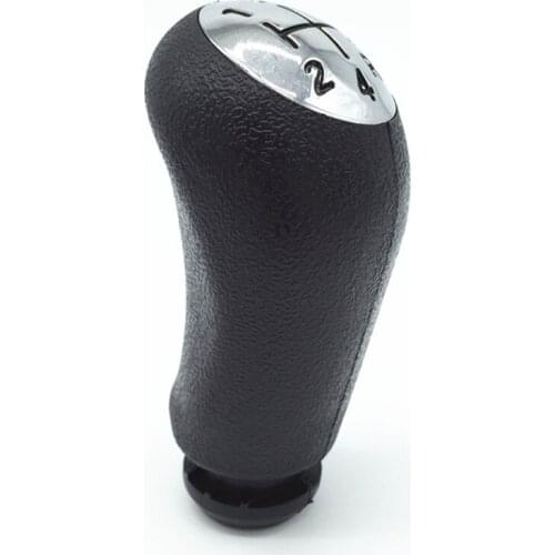Manual Car Styling Leather Gear Shift Knob Lever Shifter Head Handball For Renault Clio III MK3 Megane Scenic MK2 2003-2009