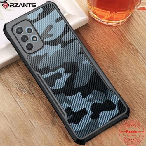 Rzants For Samsung Galaxy A52 A72 5G Samsung A32 4G Case Hard [Camouflage Beetle] Hybrid Slim Crystal Clear Cover Double