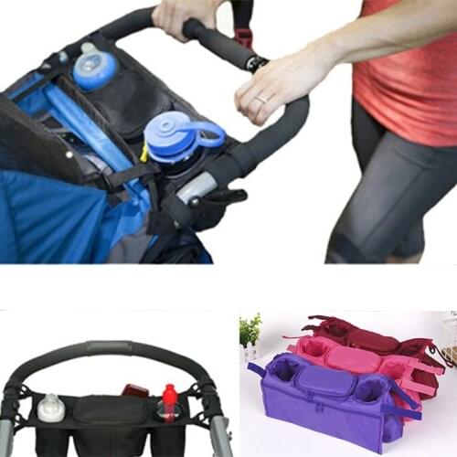 Baby Stroller Organizer bag Cooler and Thermal Bags for Mum Hanging Carriage Pram Buggy Cart Bottle Bags Stroller Accessories