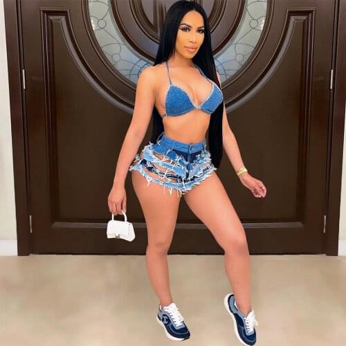 Streetwear High Waist Hollow Ripped Jean for Women Sexy Push Up Elastic Hight Skinny Short Fashion Female Slim Fit Denim Bottom