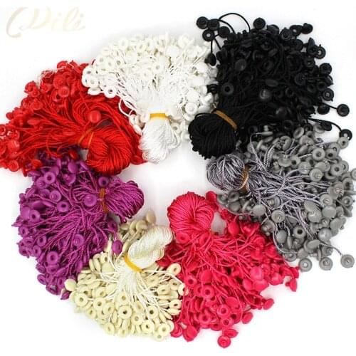 1000pcs/lot hang tag string cord 7'' garment stringing cord for price hangtag seal tag