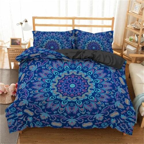 2021 Mandala Bedding Set Bohemia Comforter bedding sets Floral Paisley Pattern Duvet Cover Set King Queen size bedding set