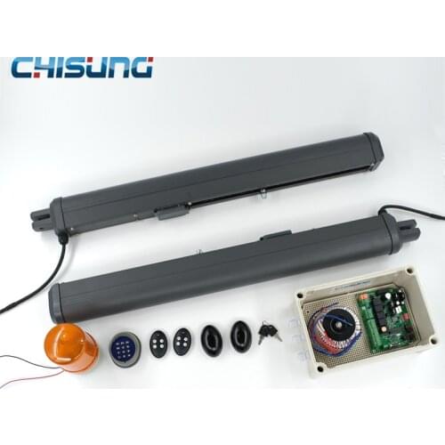 DC 24V Each leaf 250kgs Electric gate automatic swing gate opener Double actuators for home swing gate opener