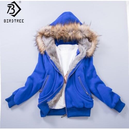 BIRDTREE TB Hooded Sweatshirts For Women