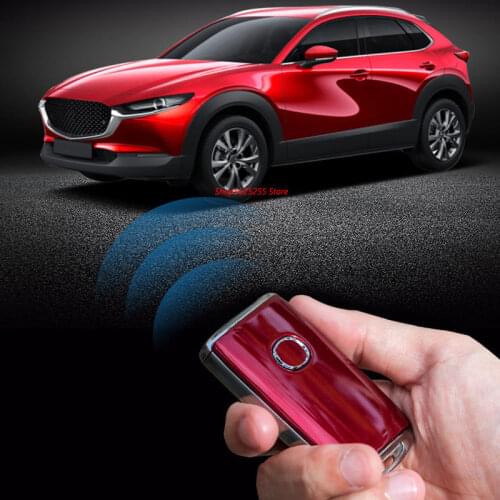 Car Key Case for Mazda CX30 CX-30 2020 2021 Accessories Protection Key Cover Shell Protector Keychain Ring 2019