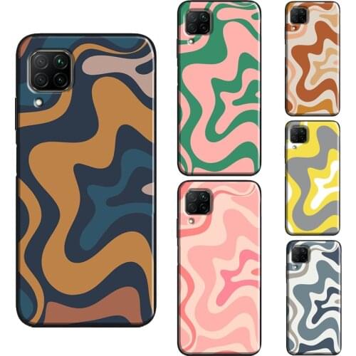 Liquid Swirl Abstract Beige Sage Green Case For Huawei P30 Pro P20 P40 P Smart 2021 2019 Nova 5T Honor 10 Lite 8A 8X 9X 10i Case