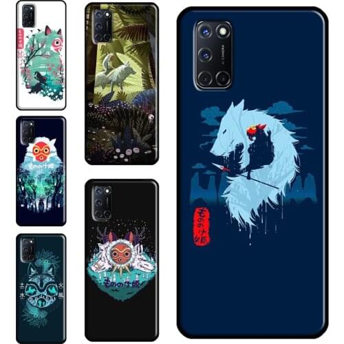 Princess Mononoke Case For OPPO Find X3 Pro F5 A1K A3S A5S A15 A52 A72 A83 A91 A93 A5 A9 A31 A53 2020 Cover