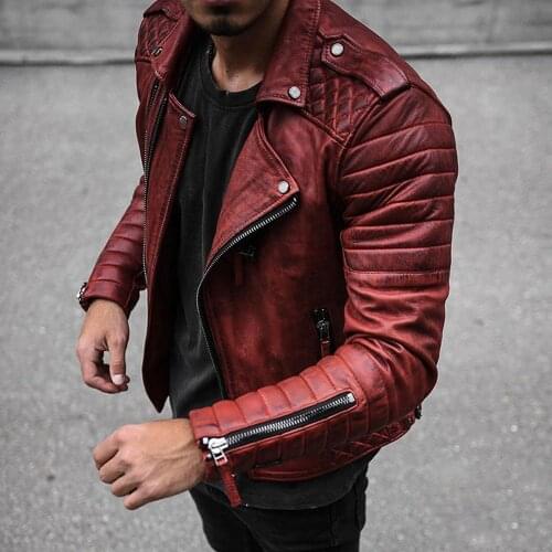 Clocolor Men's Faux Leather Jackets