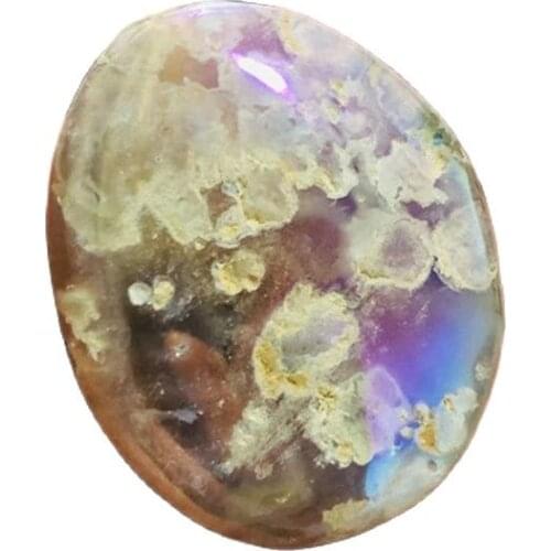 Flower agate crystals quartz spiritual healing aura cherry blossom agate palm stone for decoration