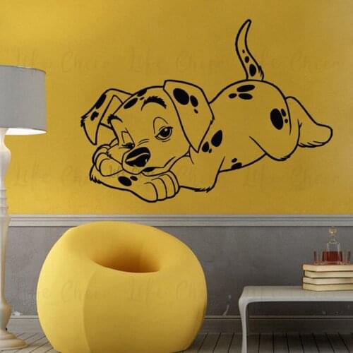 Dalmatian Puppy Dog Wall Vinyl Decals Pets Lover Home Interior Decoration Pets Dog Wall Sticker Adhesive Murals AC584