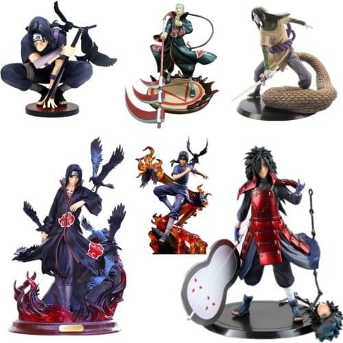 Riman Naruto Shippuden PVC Action Figure Uchiha Itachi Uzumaki Naruto Curse Seal Sasuke Collection Decoration Model Gift