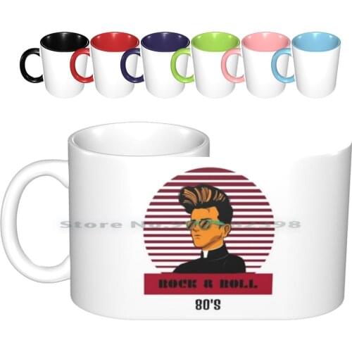 Rock 80s Roll Ceramic Mugs Coffee Cups Milk Tea Mug The 80s The 80 1980 Show Music Fashion Durango Vintage The 80s Look