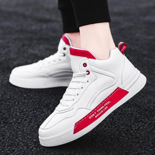 Shoe Sneakers male white trainers zapatos sneaker hightop hot sapatos sport black man s Male 39 shoes for men cuero casuales on