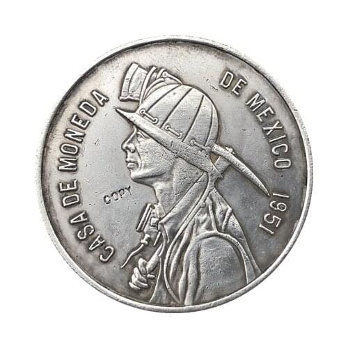 1951 Mexico 1 Onza coins COPY 41.5mm