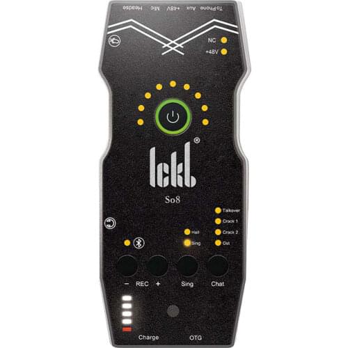 Ickb So8 Mobile Live Recording Sound Card Kit Multifunctional Stereo Digital Sound Card Bluetooth Full Set Of Live Broadcast