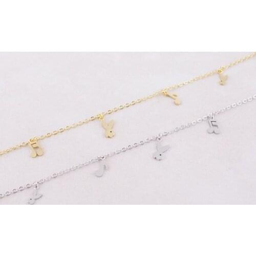 Music Rabbit Bracelet -- Gold /Silver 2 colors Free combination
